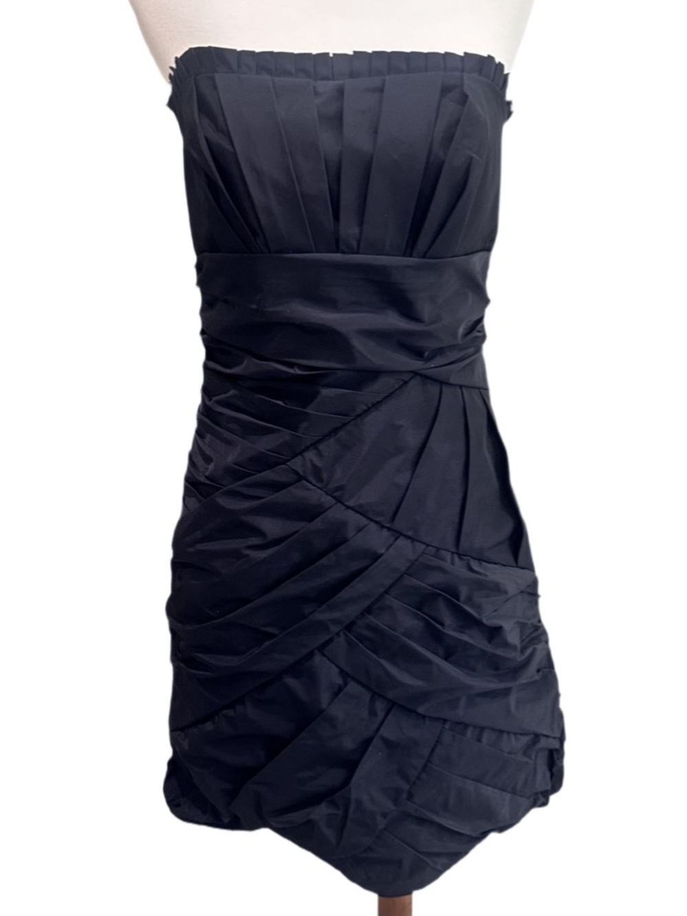 Max & Cleo Strapless Black Pleated Mini Dress New With Tags 14